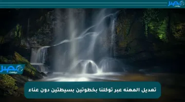 تعديل المهنة عبر توكلنا بخطوتين بسيطتين دون عناء